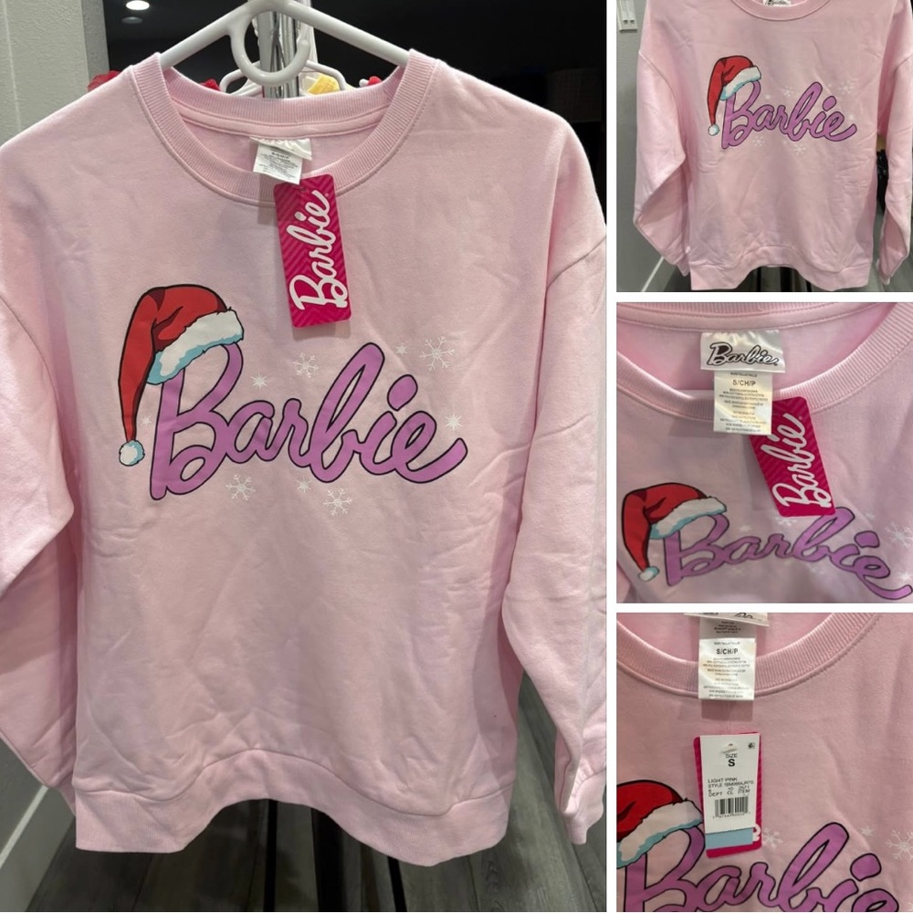 Barbie Festive Pink WOMAN SMALL Hoodie